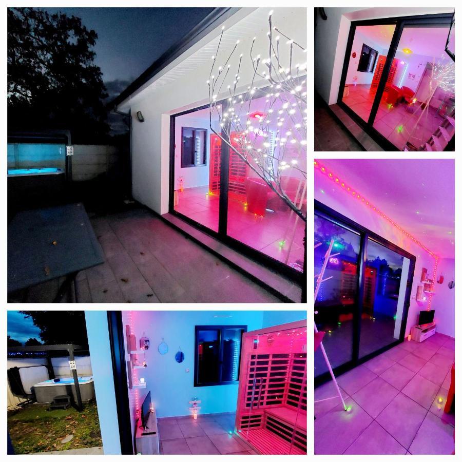 Un Sejour Romantique En Couple Avec Jacuzzi Prive Chromotherapie Jardin Maison Privee Ychoux Eksteriør bilde